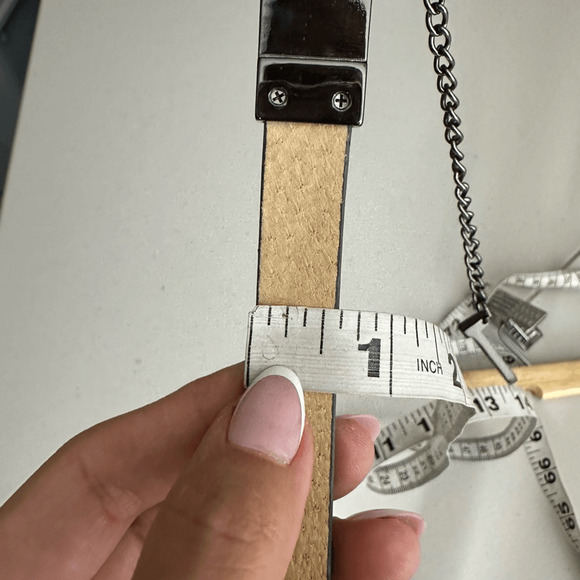 SERAPHINE snakeskin LEATHER skinny belt waist cinching womens S/M - Picture 4 of 7